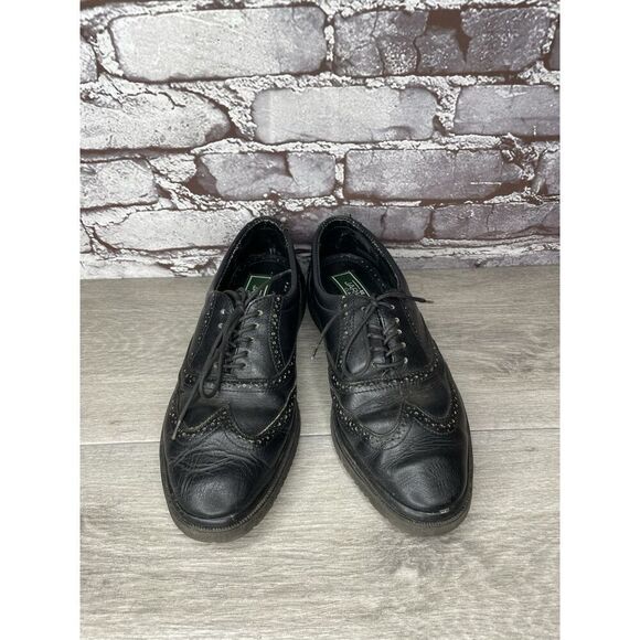 Jarking Classics Black Leather Lace Up Oxfords Shoes Men Sz 6E US/39EU Mexico - Picture 9 of 16